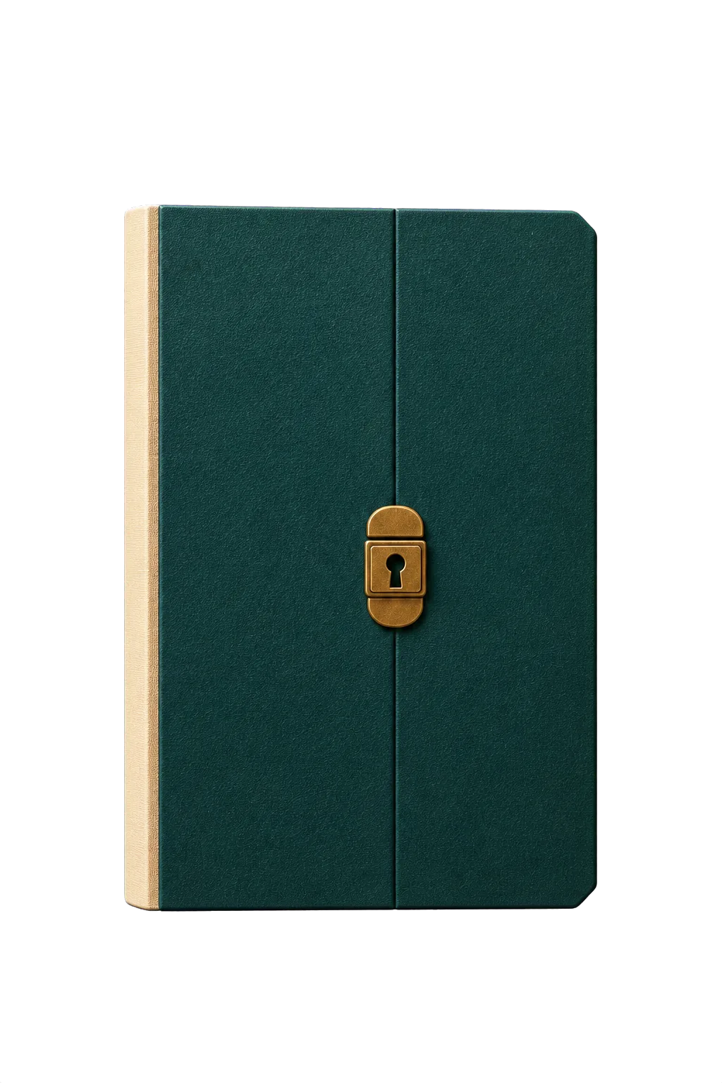 A closed archival case with a brass lock representing protected analysis records